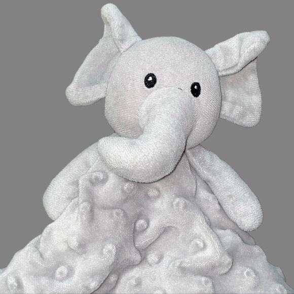 Boritar Lovey Elephant Minky Dot Security Blanket Plush Baby Zoo Animal Gift 14" - Picture 1 of 12